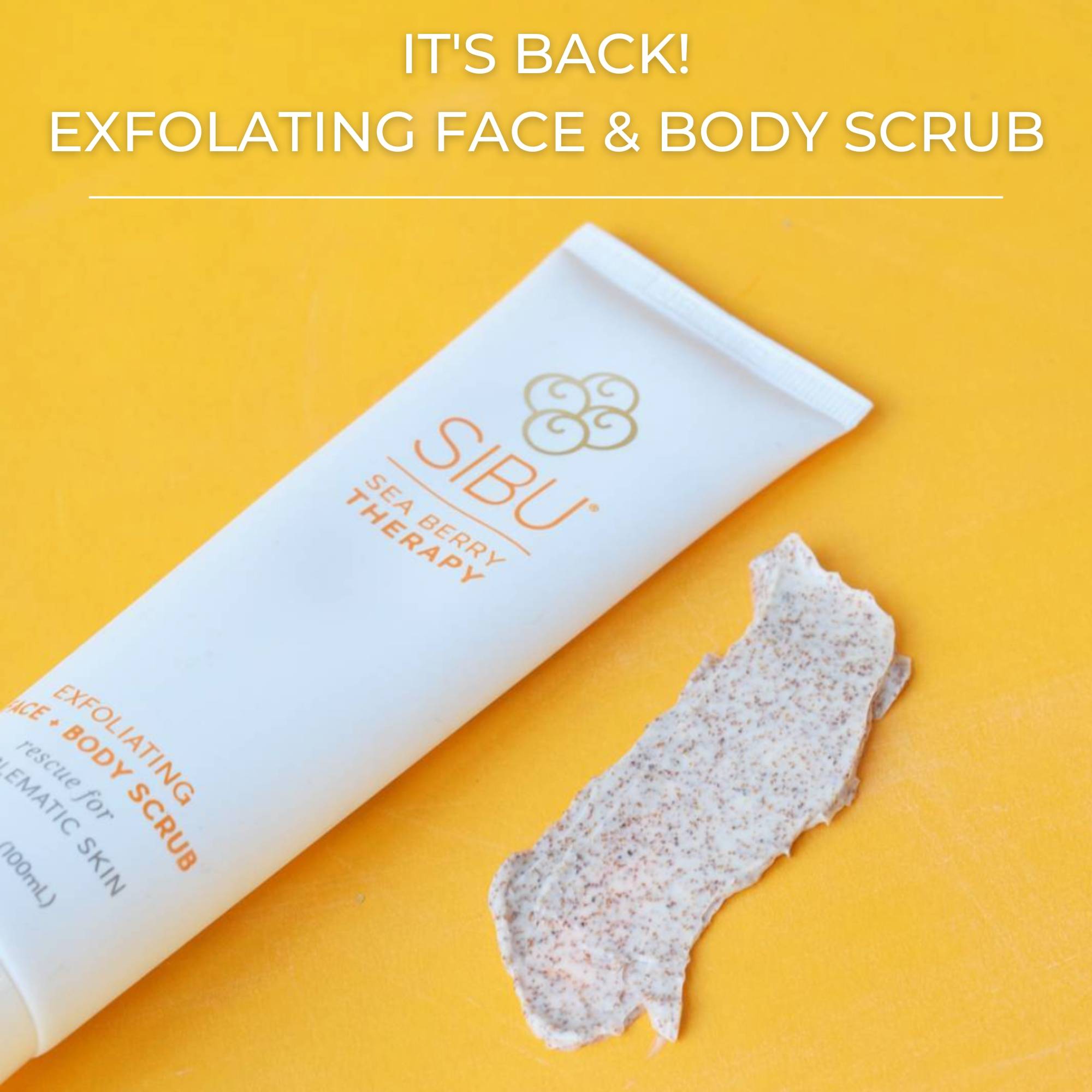 The SIBU Sea Buckthorn Exfoliating Face & Body Scrub is Back! Sibu